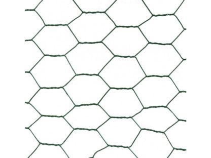 Šestihranné pletivo chovatelské 13mm, 0,90mm, 100cm 25m ZN+PVC zelená