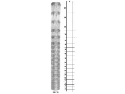 Lesnické pletivo uzlované 200 cm 1,6/2,0 mm počet vodorovných drátů 19