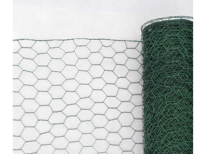 Šestihranné pletivo chovatelské 25mm, 1,00mm, 100cm 25m ZN+PVC zelená - Image 2
