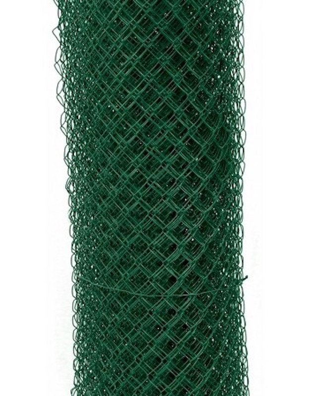 Čtyřhranné pletivo 160cm oko 50mm drát 2,5-1.6 mm RAL6005 - zelená